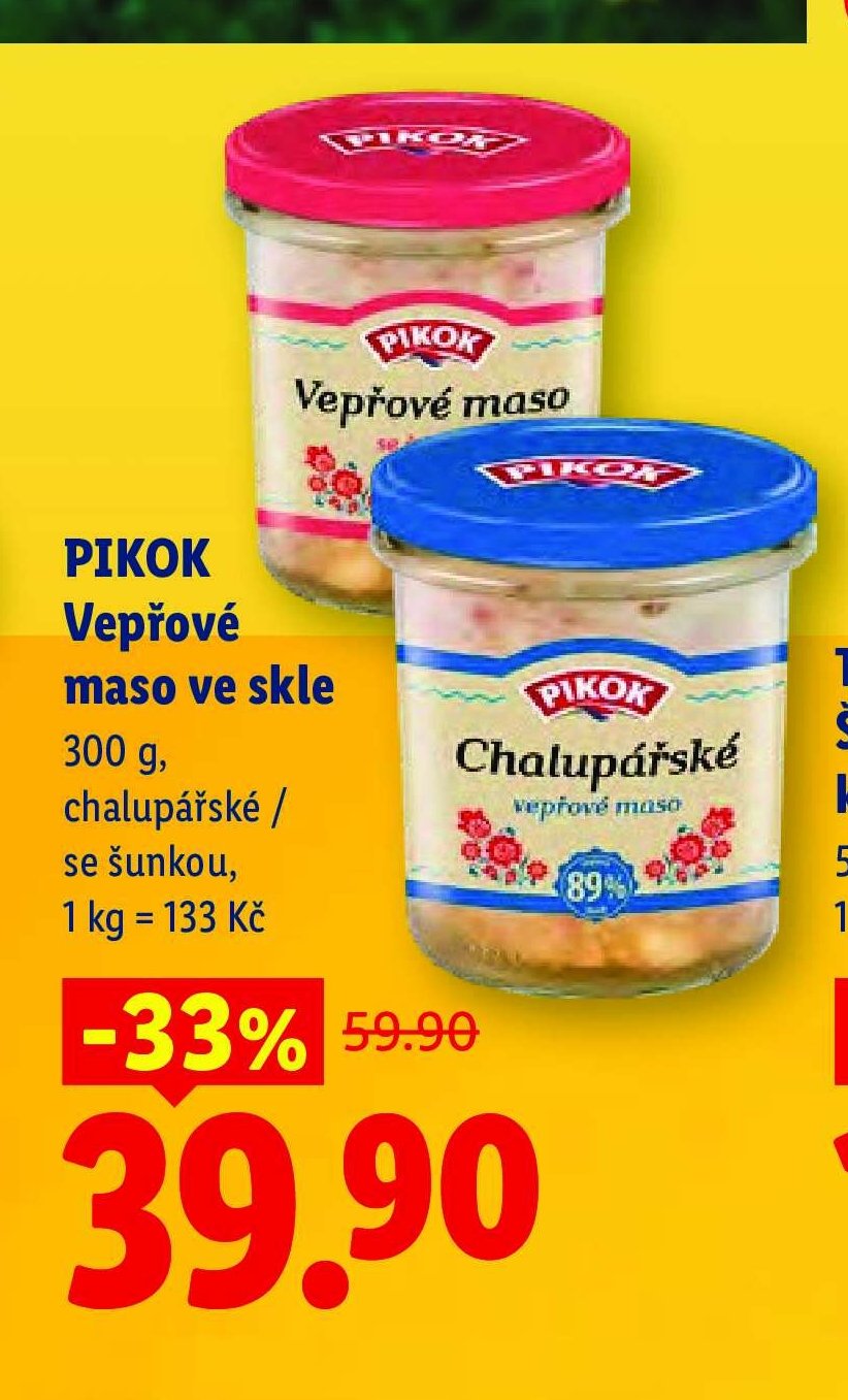 PIKOK Vepřové maso ve skle - Lidl aktualniletaky.eu