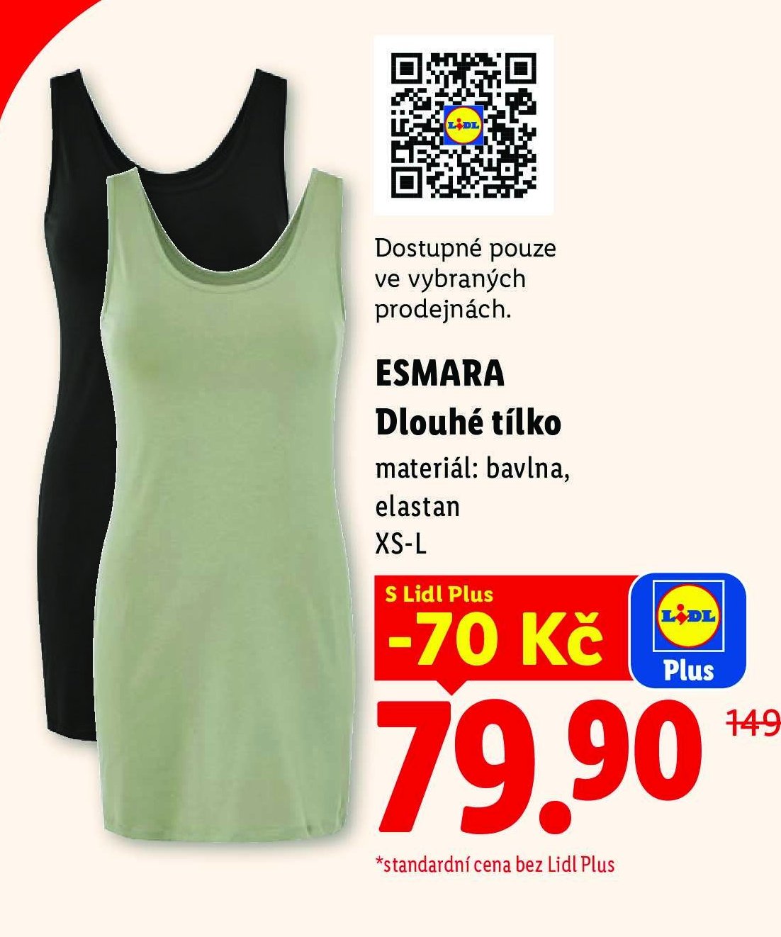 ESMARA Dlouhé tílko - Lidl aktualniletaky.eu