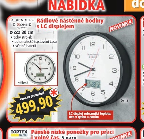 Rádiové nástěnné hodiny