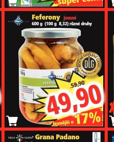 Feferony jemné