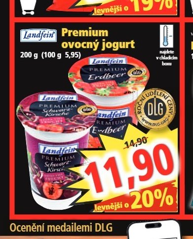 Premium ovocný jogurt