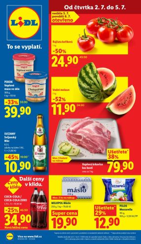 aktuální leták Lidl 2.7.2026-5.7.2026