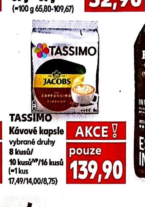 TASSIMO Kávové kapsle