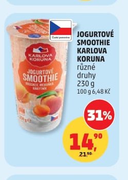 JOGURTOVÉ SMOOTHIE KARLOVA KORUNA - Penny Market aktualniletaky.eu