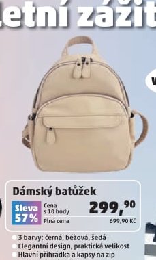 Dámský batůžek - Penny Market aktualniletaky.eu