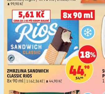 ZMRLZINA SANDWICH CLASSIC RIOS