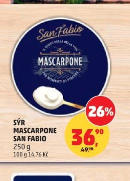 SÝR MASCARPONE SAN FABIO 250 g