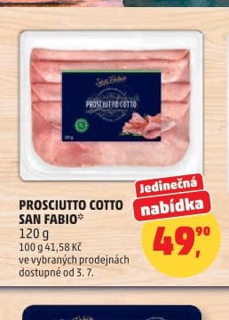 PROSCIUTTO COTTO SAN FABIO 120 g