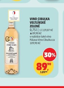 VINO CIBULKA VELTLÍNSKÉ ZELENÉ