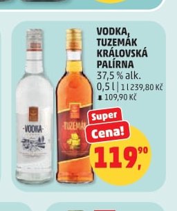Vodka, Tuzemák Královská Palírna
