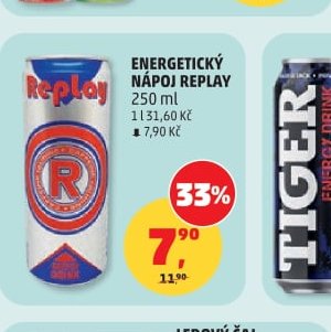 Energetický nápoj Replay
