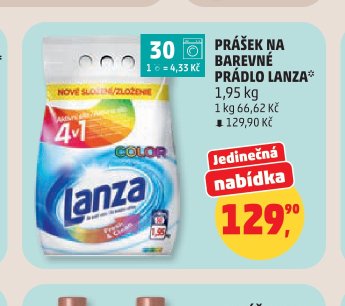 Prášek na barevné prádlo Lanza