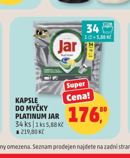 Kapsle do myčky Platinum Jar