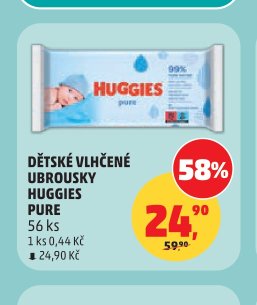 DĚTSKÉ VLHČENÉ UBROUSKY HUGGIES