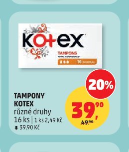 TAMPONY KOTEX