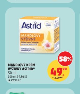 MANDLOVÝ KRÉM VÝŽIVNÝ ASTRID