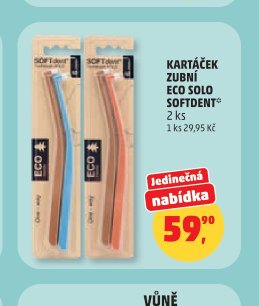 KARTÁČEK ZUBNÍ ECO SOLO SOFTDENT