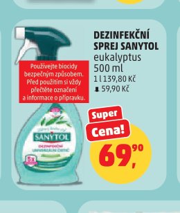 DEZINFEKČNÍ SPREJ SANYTOL