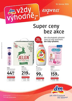 Leták dm drogerie dm drogerie leták - journal expres platný od 2026-06-18 do 2026-07-22