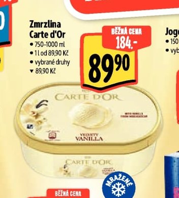 Zmrzlina Carte d'Or