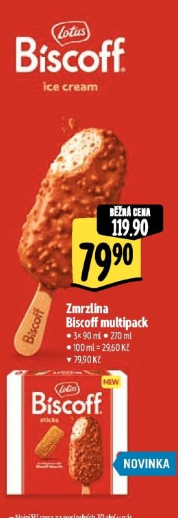 Zmrzlina Biscoff multipack