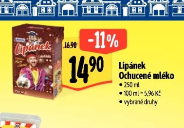Lipánek Ochucené mléko