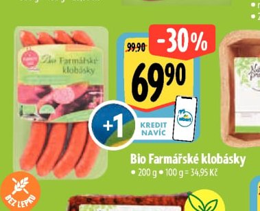 Bio Farmářské klobásky