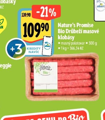Nature's Promise Bio Drůbeží masové klobásy