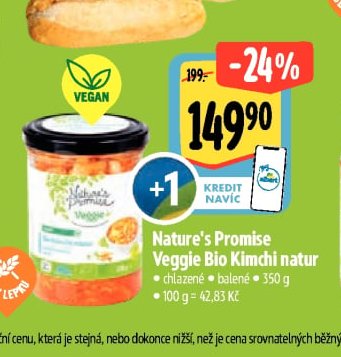 Nature's Promise Veggie Bio Kimchi natur