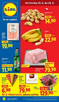 Leták Lidl Lidl leták od čtvrtka platný od 2026-06-25 do 2026-06-28