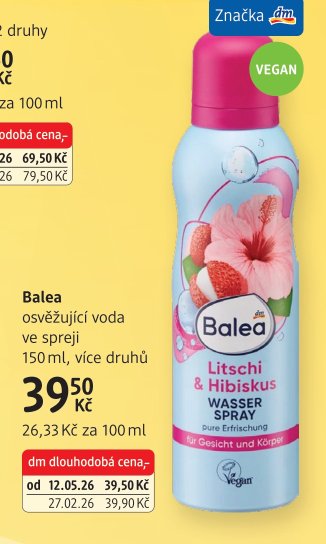 Balea osvěžující voda ve spreji 150 ml