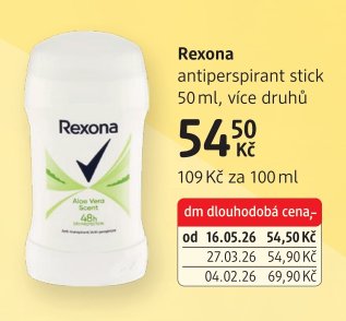 Rexona antiperspirant stick 50 ml - dm drogerie aktualniletaky.eu