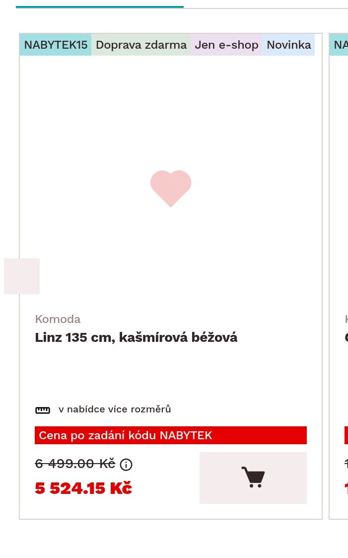 Komoda Linz 135 cm, kašmírová béžová