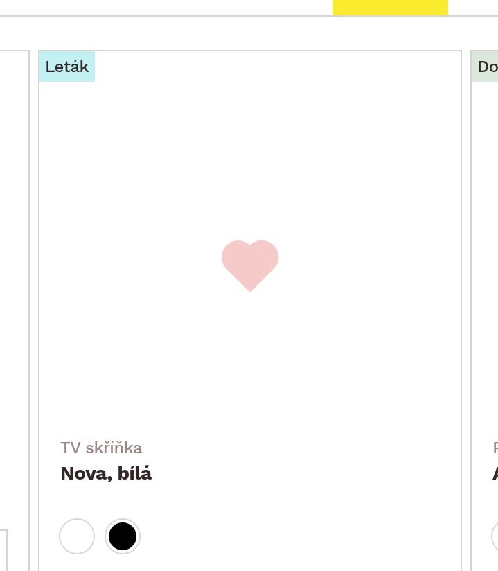 TV skříňka Nova, bílá