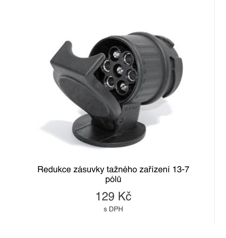 Redukce zásuvky tažného zařízení 13-7 pólů