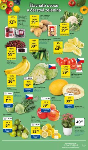 aktuální leták Tesco 1.7.2026-7.7.2026