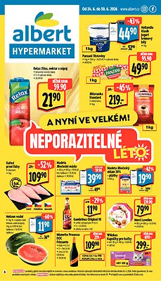 Leták Albert Albert Hypermarket leták platný od 2026-06-24 do 2026-06-30