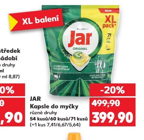 JAR Kapsle do myčky - Kaufland aktualniletaky.eu