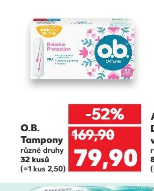O.B. Tampony - Kaufland aktualniletaky.eu