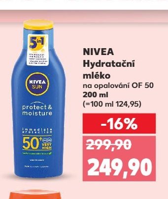 NIVEA Hydratační mléko na opalování OF 50 200 ml - Kaufland aktualniletaky.eu