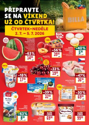 aktuální leták BILLA 1.7.2026-7.7.2026