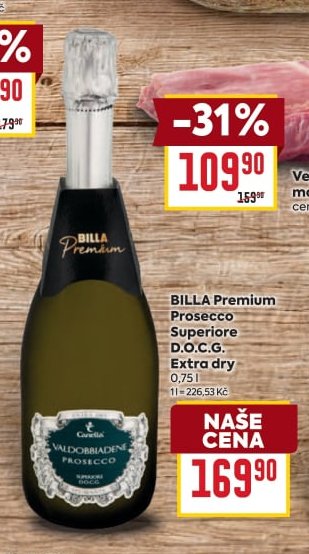 BILLA Premium Prosecco Superiore D.O.C.G. Extra dry
