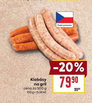 Klobásy na gril