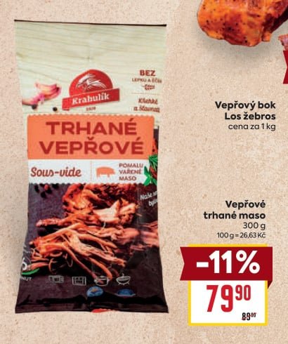 Vepřové trhané maso