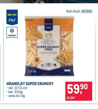 METRO Chef Hranolky Super Crunchy
