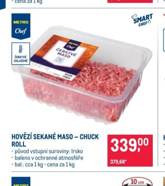 HOVĚZÍ SEKANÉ MASO – CHUCK ROLL