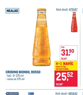 CRODINO BIONDO, ROSSO