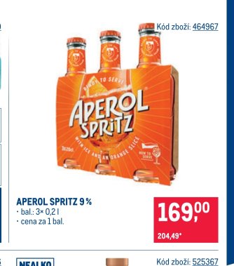 APEROL SPRITZ 9 %