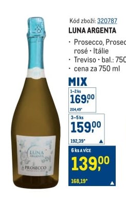 LUNA ARGENTA Prosecco, Prosecco rosé