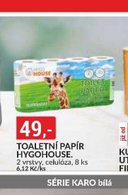 TOALETNÍ PAPÍR HYGOHOUSE